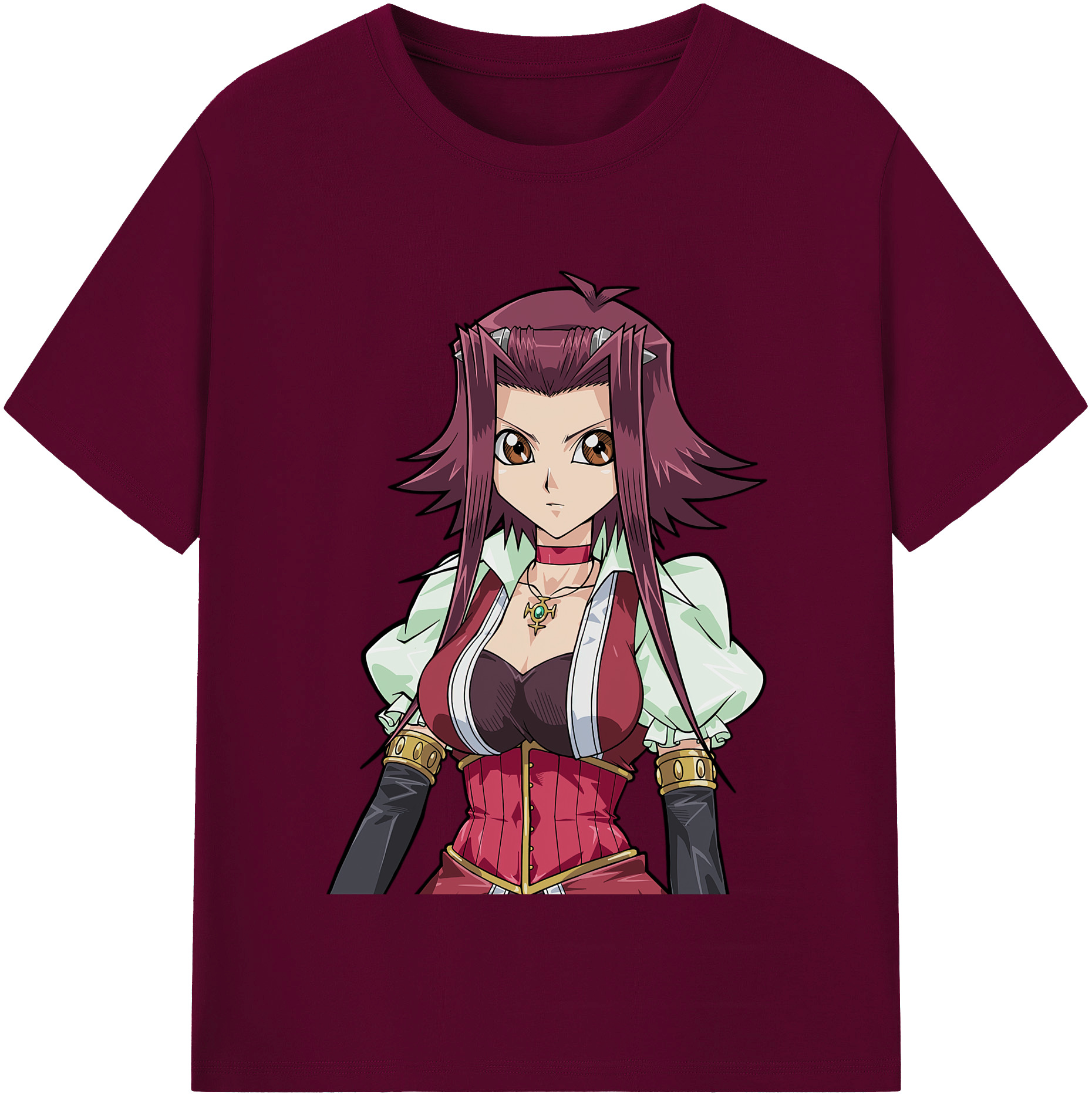 （画像用） 遊☆戯☆王 Yu-Gi-Oh! レディースカジュアルプリントTシャツ（綿100％）